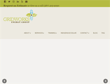 Tablet Screenshot of gridworksenergy.com